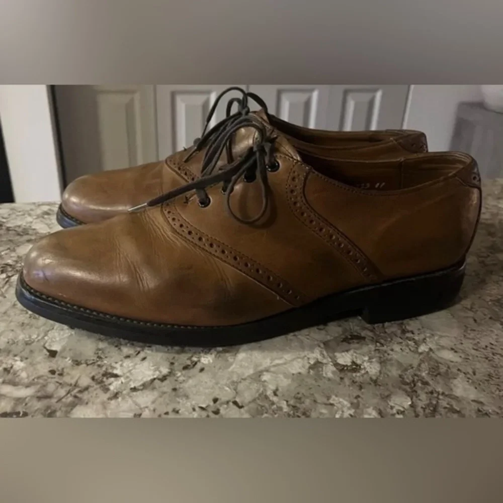 Allen Edmonds Corporate Casuals Oxfords Leather Shoes Cap Toe Size 9.5D‎